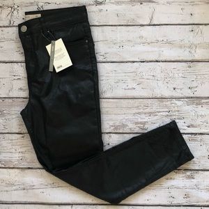 ASOS Denim Petite Black Shiny Jeans